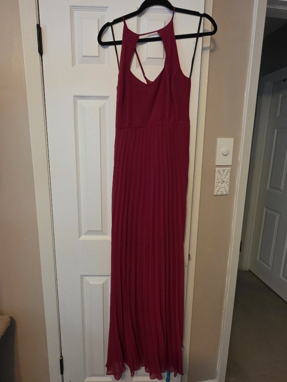 BCBG Generation Raspberry Maxi gown